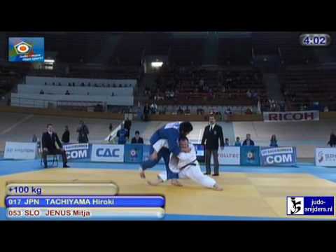 Judo 2010 World Cup Men Vienna: Hiroki Tachiyama (JPN) - Mitja Jenus (SLO) [+100kg]