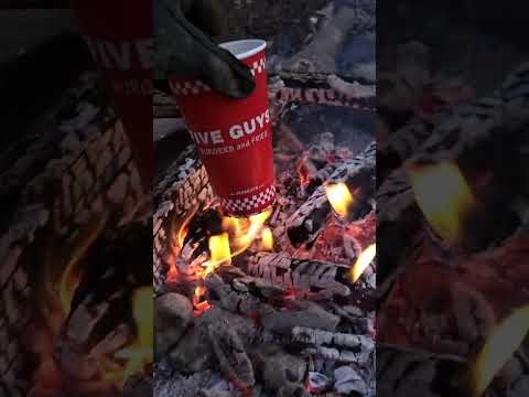 Boiling Water in a Paper Cup Survival Hack