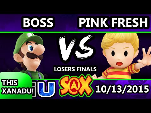 S@X 119 - Boss (Luigi) Vs. Pink Fresh (Lucas) SSB4 Losers Finals - Smash Wii U - Smash 4