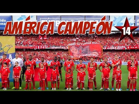 "AMÃ‰RICA vs JUNIOR 2 - 0" Barra: Baron Rojo Sur • Club: América de Cáli