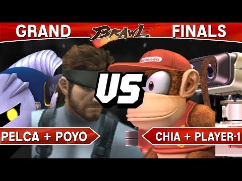 Smash Brawl - Pelca + Poyo (Snake / MK) vs Chia + Player-1 (Diddy / ROB) - BTiKC GF