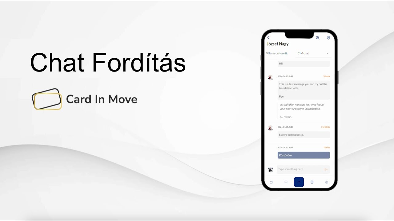 Chat üzenetek automatikus fordítása