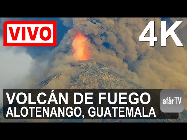 グアテマラ フエゴ火山 火山監視