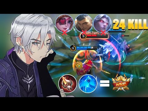 24 KILL!! AAMON VS ALL TANK!! NEW AAMON 1 HIT DELETE BUILD!! AAMON GAMEPLAY TERBARU 2023