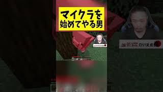マイクラを始めてやる男#minecraft #マインクラフト
