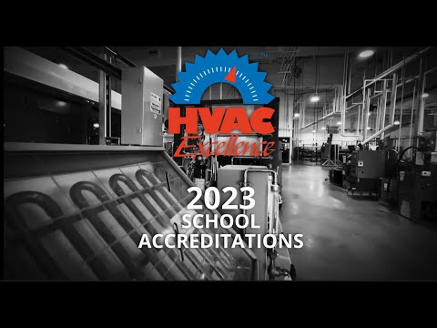 The video announces and highlights HVAC Excellence's recognition of newly accredited training programs in 2024.