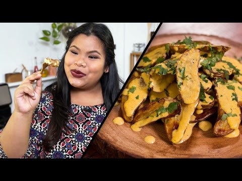 Crispy Potatoes in Cheesy Sauce (Papas a la Huancaína) | Jen Phanomrat