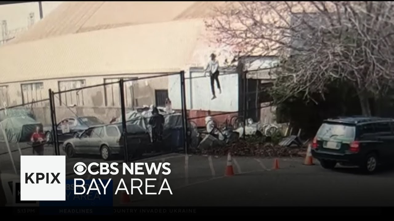 East Oakland residents place planters at site of cleared out homeless encampment
