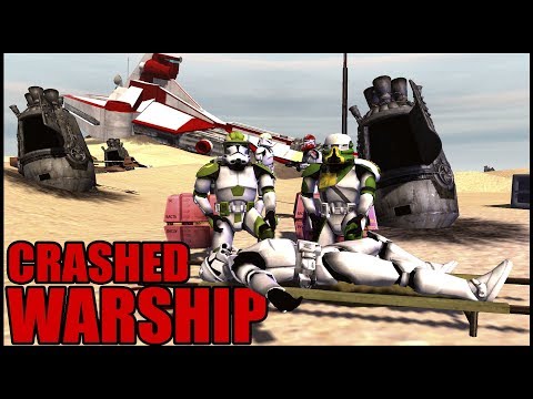 CLONE CRASH SURVIVORS Form Defensive Perimeter - Men of War: Star Wars Mod Battle Simulator