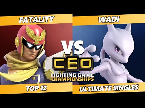 CEO 2021 Top 12 - Fatality (Captain Falcon) Vs. WaDi (Mewtwo, ROB) SSBU Ultimate Tournament