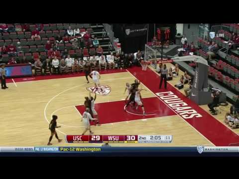 Women's Basketball: USC 57,  Washington St. 74 - Highlights 1/8/17