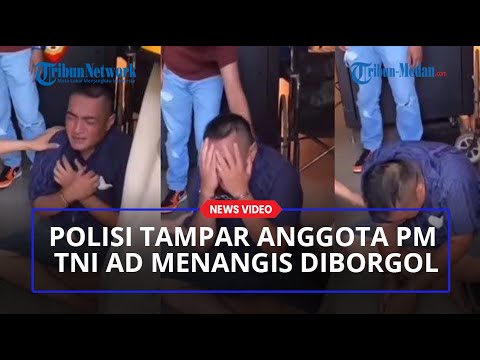 Viral Oknum Polisi yang Tampar Polisi Militer PM TNI AD Menangis Meraung Diborgol