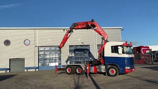 السيارات القاطرة Scania 164L-480 V8 / RETARDER / 2XBIG AXLE / FASSI F420XP / JIB / 27,05 | صورة 4 - Autoline