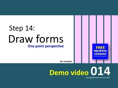 Perspective Drawing : Draw a box : Back to basic 14 ... Draw forms in a one point perspective.