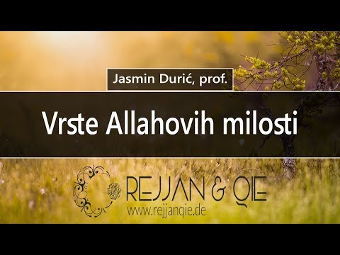 Vrste Allahovih milosti - Jasmin Durić, prof.
