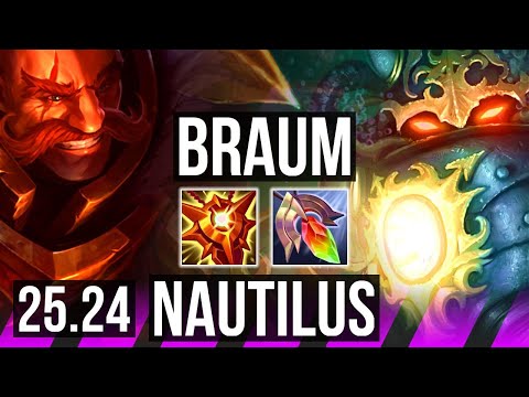 BRAUM & Smolder vs NAUTILUS & Aurelion Sol (SUP) | EUW Master | 25.24