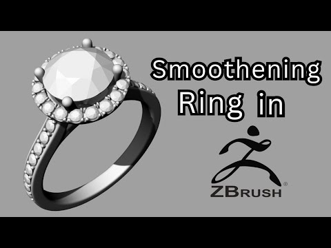 How to Smooth Hard Edges in Jewelry Using ZBrush