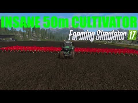 50m cultivator Horsh farming simulator 2017