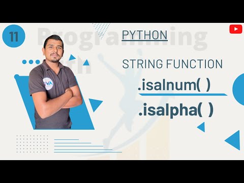 String Isalnum Functionstring Isalpha Function In Pythonhindi String Isalnum Avitsupaul Amit