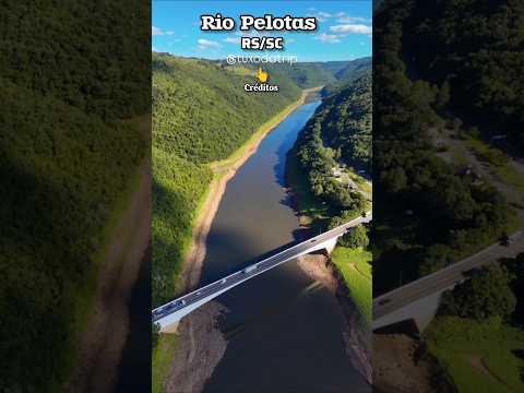 RIO PELOTAS na divisa entre o RS e SC #sul #riouruguay #riograndedosul #santacatarina #vacaria