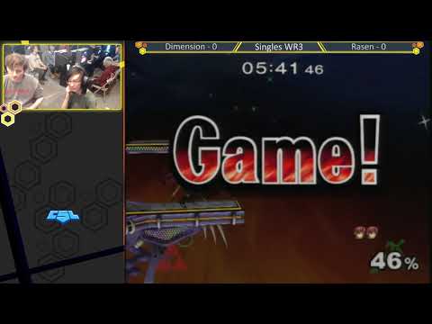 Mass Madness 26 SSBM - Rasen (Sheik) vs. Dimension (Marth) - Melee WR3