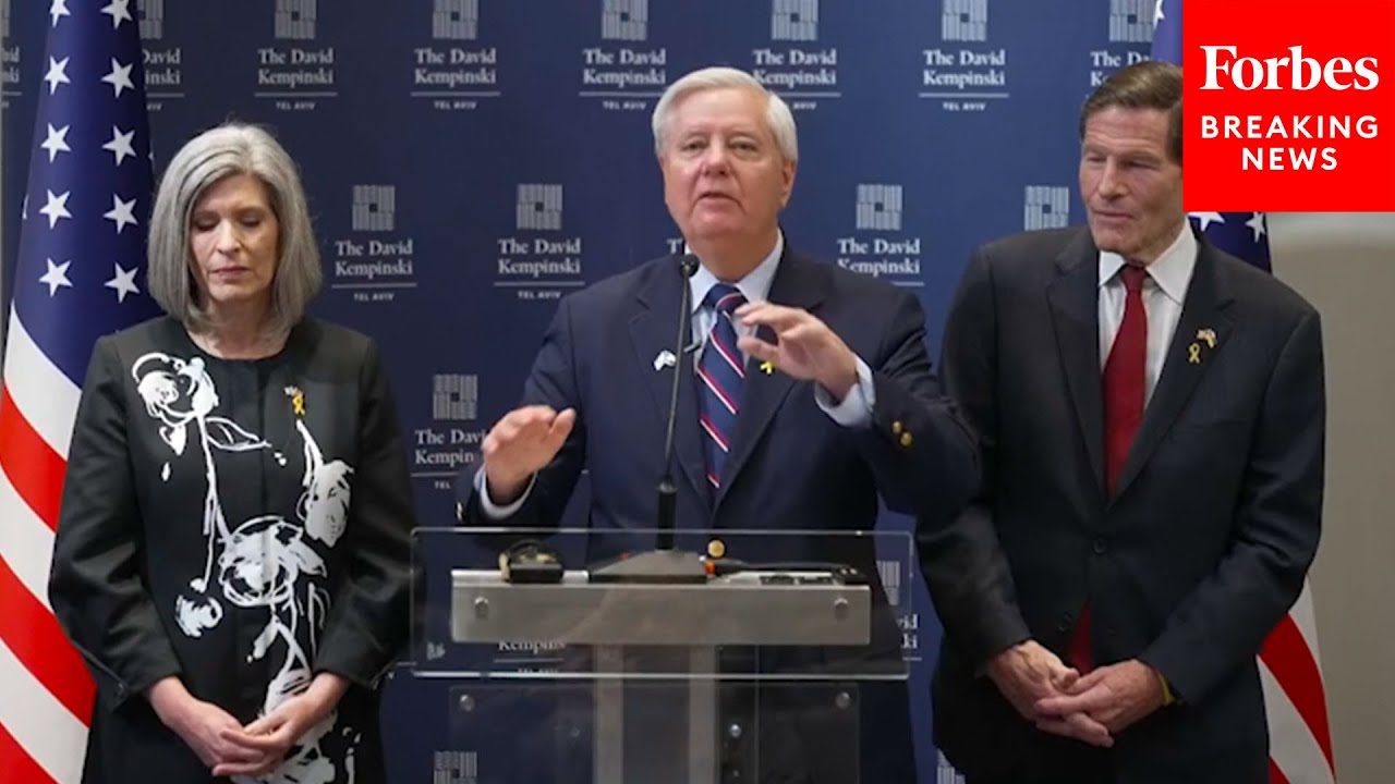Bipartisan Delegation Of U.S. Senators Hold Press Briefing In Tel Aviv, Israel
