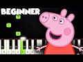 Peppa Pig Theme Song | BEGINNER PIANO TUTORIAL + SHEET MUSIC by Betacustic