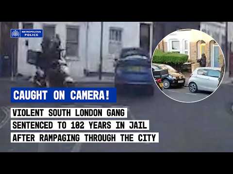 CAUGHT ON CAMERA | Watch the moment violent south London gang are brought to justice