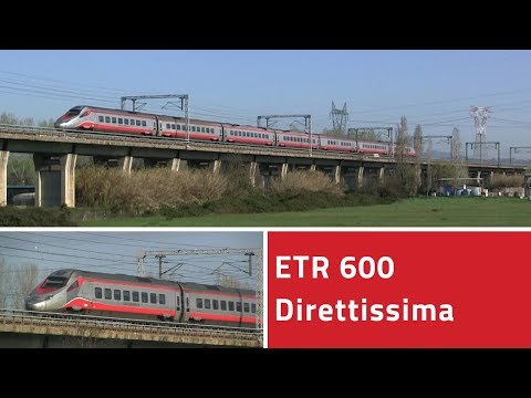 ETR 600 running on the HSL Rome - Florence