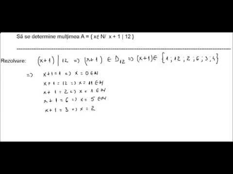 Clasa a VI-a - Cap.  Divizib. nr. nat. - Propr. ale rel. de divizib. in N - ex. 2 (x + 1 | 12)