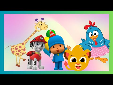Galinha pintadinha/girafa/pocoyo/patrol/musica infantil/cartoon/dance video/nursery/