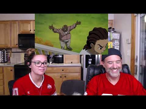 White Family Watches The Boondocks (S1E12) - Reaction!