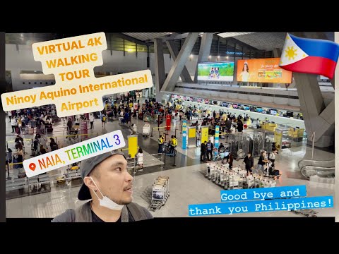 🇵🇭 Terminal 3 do Aeroporto Internacional Ninoy Aquino TOUR Virtual Manila Filipinas