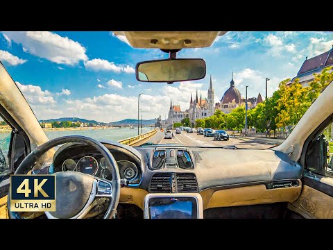 Budapest Driving Tour 🇭🇺 4K Downtown City Center 2024