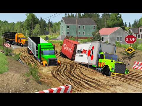 Cars vs Mud Pit #32 | BeamNG.DRIVE