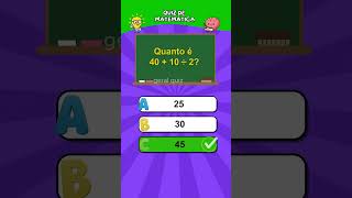 Quiz de matemática - Mostre suas habilidades com essas perguntas #quiz #matemática