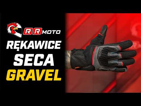 SECA GRAVEL - lekkie rękawice motocyklowe z D3O®