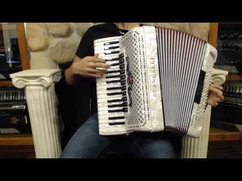 SCANPOLIXM96WH - NEW White Scandalli Polifonico IX Piano Accordion LMMM 37 96 $5299