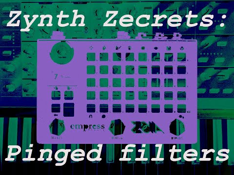 Empress ZOIA tutorial:  "Zynth Zecrets -- Pinging filters for bells and tuned percussion sounds"