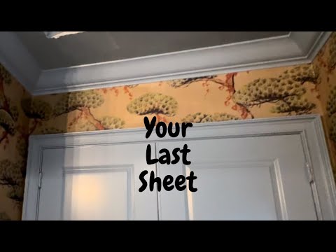 How to Hang Your Last Sheet of Wallpaper - Spencer Colgan