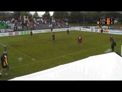 2011 Faustball WM - Auftakt Salzburg - Spiel Nr. 21: Tschechien - Italien