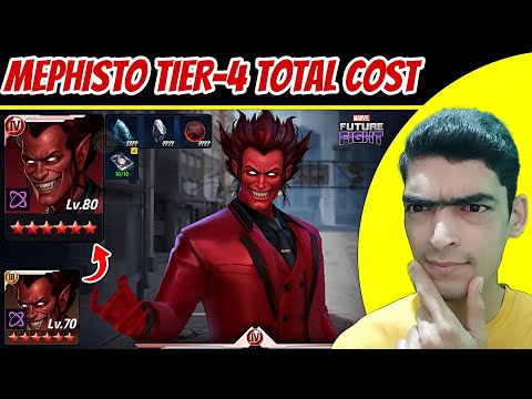 Mephisto T4 🔥 Rank Up, Level Up & Gear Upgrade Total Cost | Marvel Future Fight 