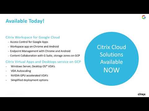 Citrix Synergy TV - SYN107 - Citrix on GCP: what you need to know