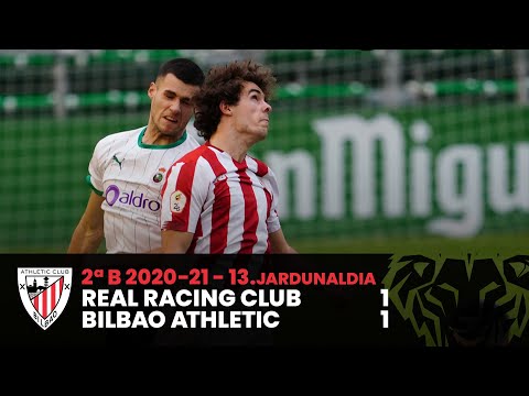 Imagen de portada del video ⚽ Resumen I J13 2ªDiv B I Real Racing Club 1-1 Bilbao Athletic I Laburpena