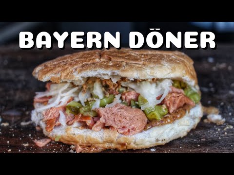 LEBERKÄSE DÖNER - BAYRISCHER DÖNER mit FLEISCHKÄSE, ZWIEBELN und HAUSMACHERSENF - BBQ-Video -0815BBQ
