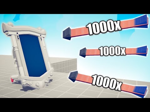 TAEKWONDO MIRROR SHIELD vs 1000x OVERPOWERED UNITS - TABS | Totally Accurate Battle Simulator 2023