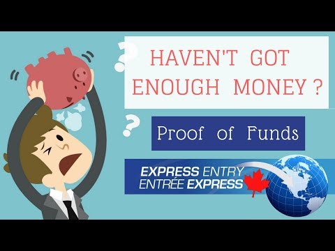💰Don't have enough money for Proof of Funds ? Bank letter Format Express Entry 2018 Video