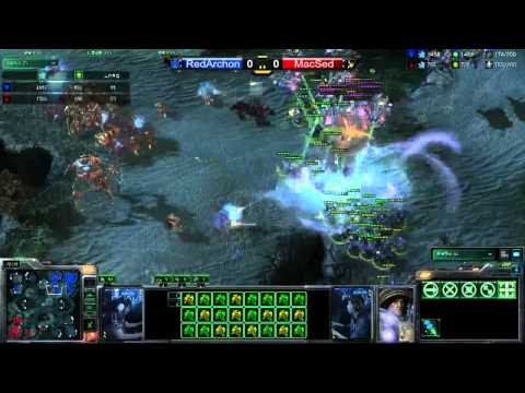 [2/4]2012 StarCraft II WCS Asia Finals_RedArchon vs.MacSed_敗部1