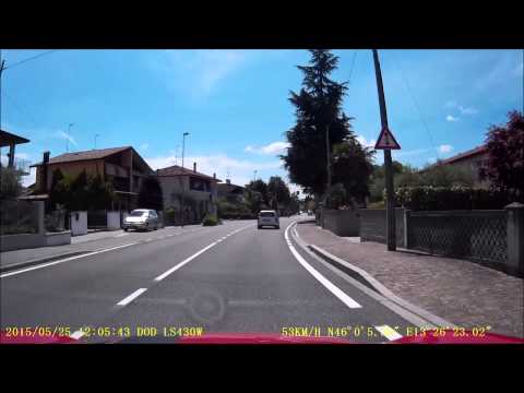 Dashcam - Tarvisio, Italy to Grado, Italy - 25 May 2015