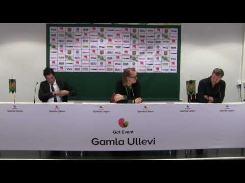 Presskonferens efter GAIS - Ängelholm FF